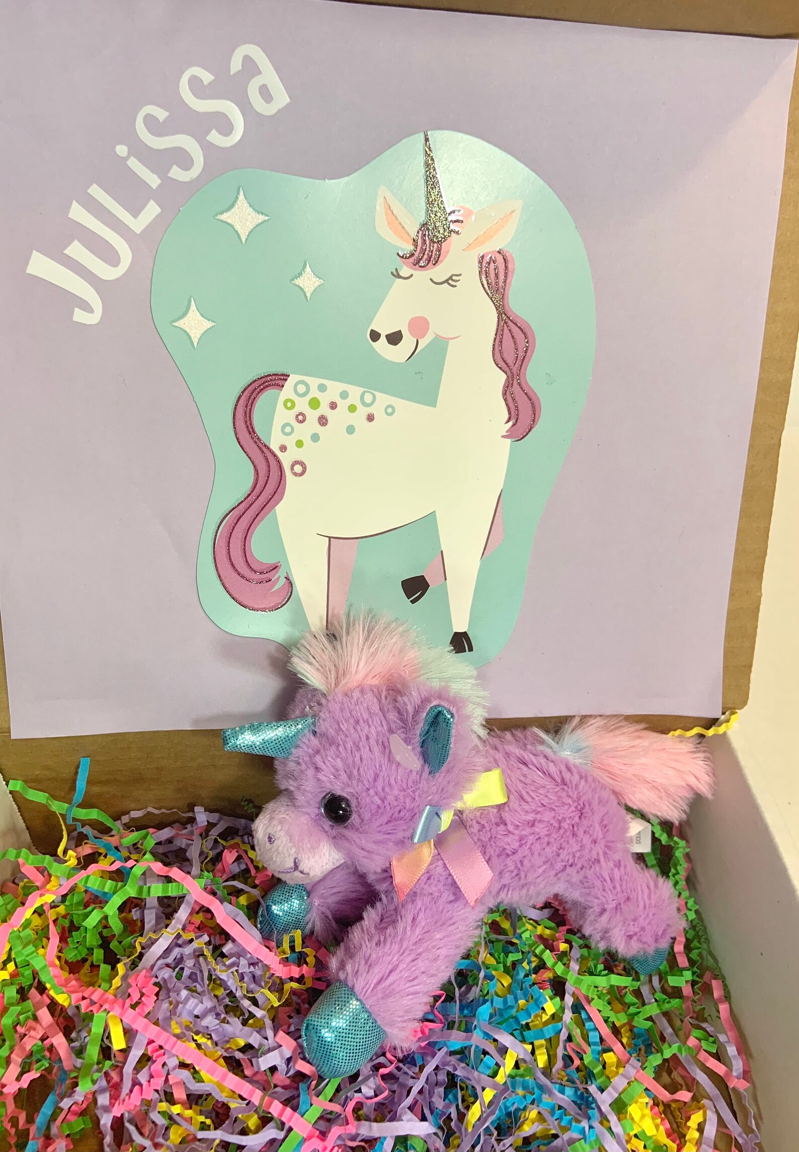 Boîtecadeau licorne Juste parce que cadeau Love You To The Etsy