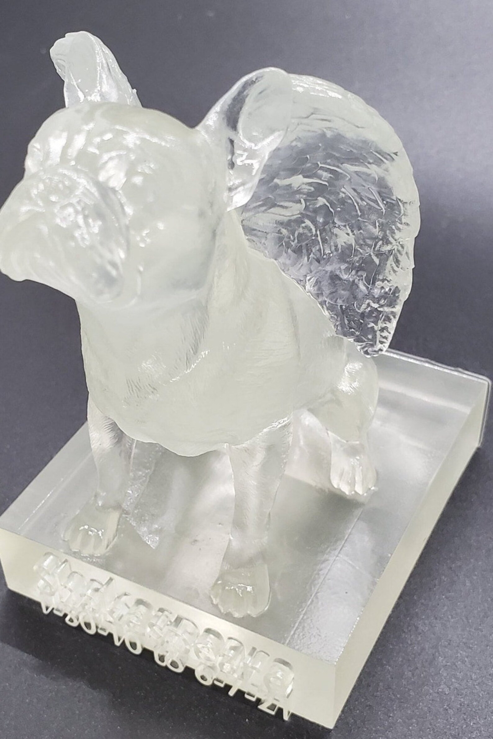 Personalized dog memorial statues base Etsy