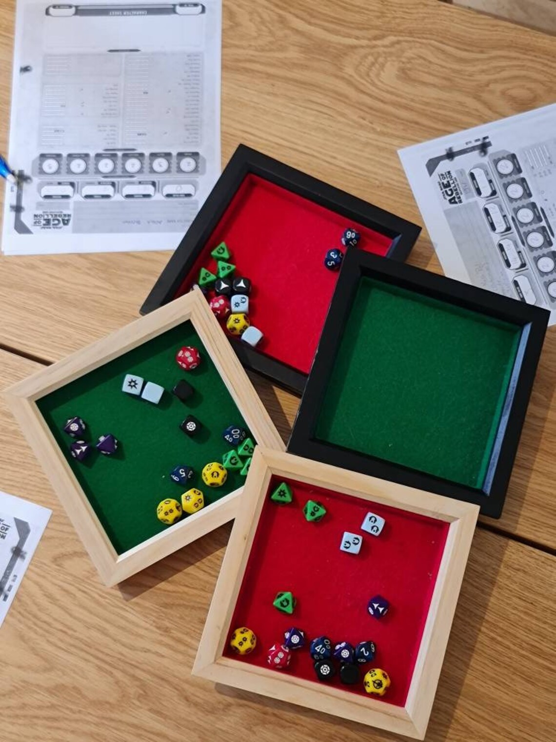 Felt Table Top Dice Tray Etsy