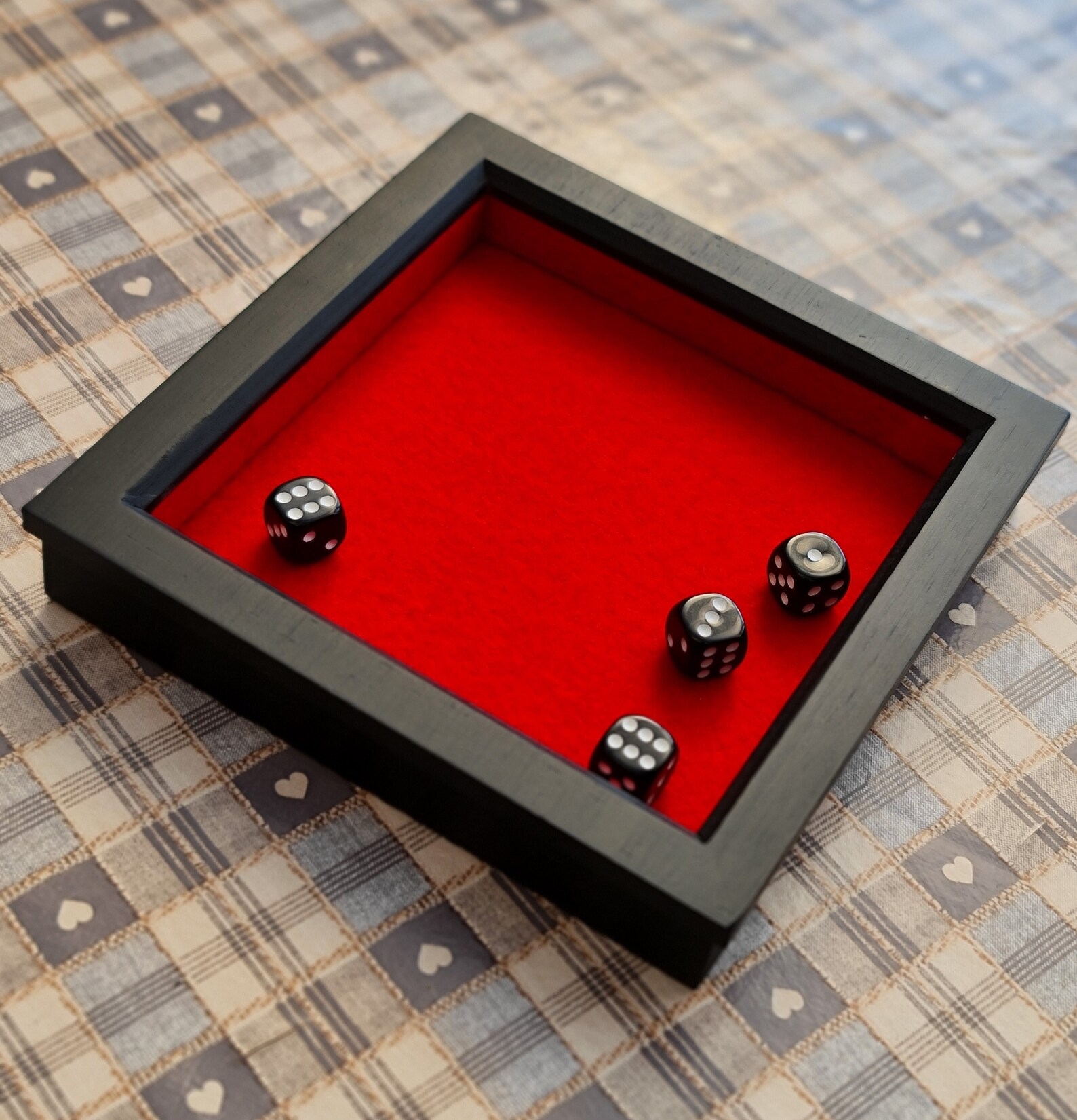 Felt Table Top Dice Tray Etsy