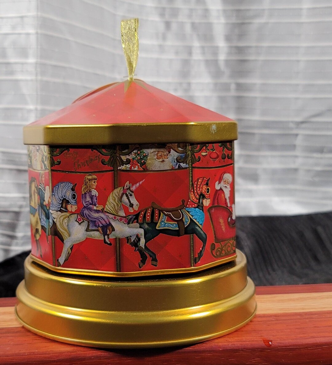 Windel Carousel Tin Music Box With Original Tags Etsy