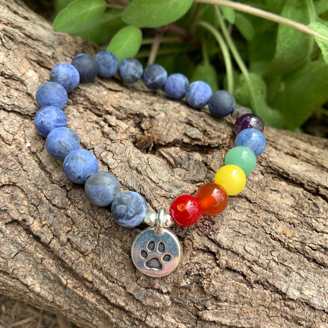 Rainbow Bridge Pet Loss Bracelet - Bereavement Grief Jewelry - Memorial ...