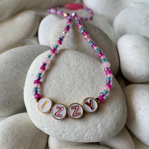 Personalized Name Charm Necklace - Kids Jewelry - Custom Girls Necklace