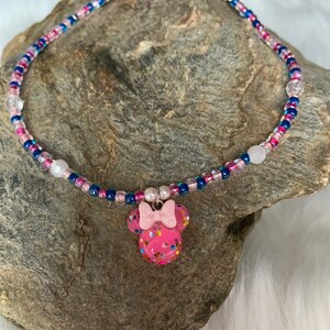 Minnie Mouse Confetti Charm Necklace - Kids Necklace - Handmade Childrens Jewelry bild 8