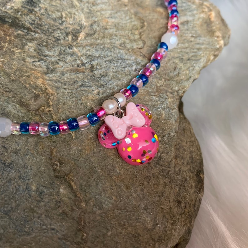 Minnie Mouse Confetti Charm Necklace - Kids Necklace - Handmade Childrens Jewelry bild 9