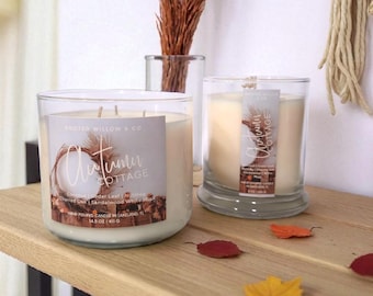 Autumn Cottage Candle | Coconut • Cedar Leaf • Charred Oak • Sandalwood