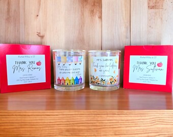 Personalized Teacher Appreciation Candle