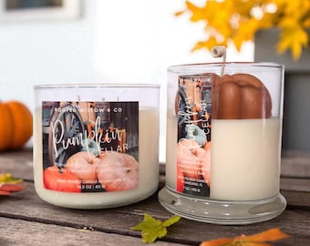 Pumpkin Cellar Candle – Pumpkin Spice, Clove & Bourbon Scented