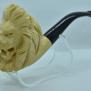 Lion Meerschaum Pipe, Lion Pipe, Animal Pipe, Meerschaum Pipe, Figural Pipe, Handmade Pipe, Pipe Master, Animal Meerschaum