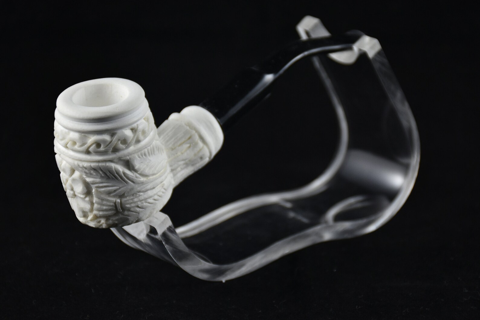 Flower Symbol Pipe Embossed Floral Pipe Meerschaum Pipe - Etsy