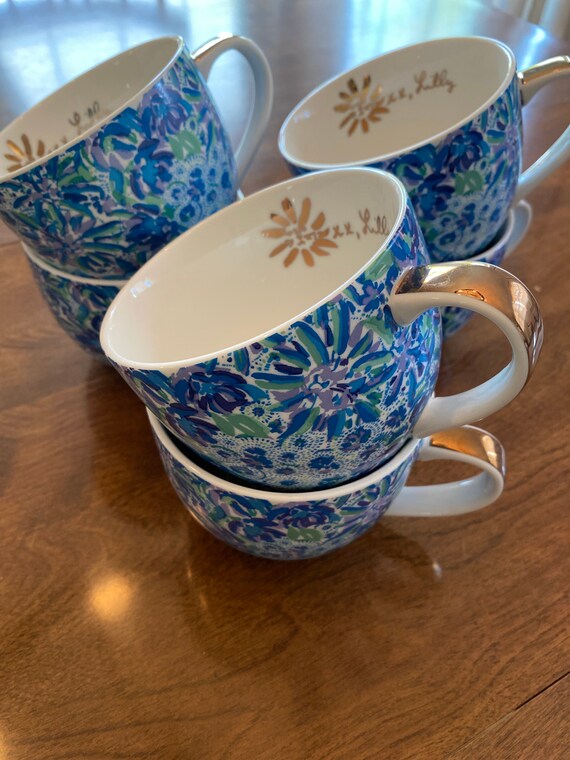 Set of 6 Lilly Pulitzer Y2K Mugs Etsy