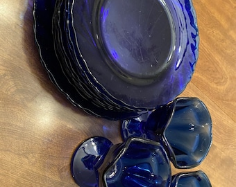 Cristal de remolino azul a elegir: Duralex/Vereco/Bormioli Rocco y Anchor Hocking Tulip