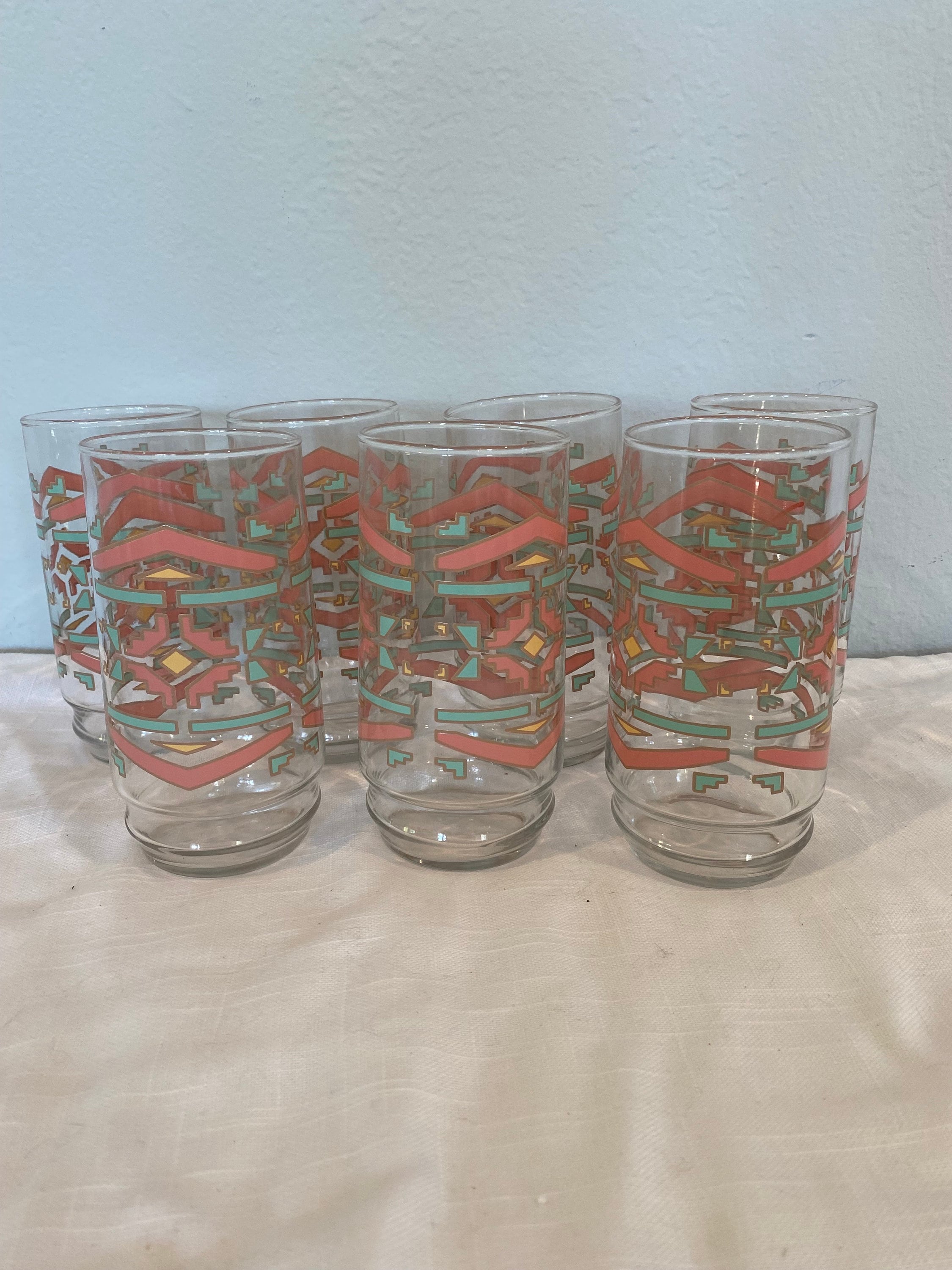 Corelle or Mikasa Southwest Glass Tumblers