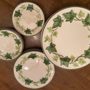 Shiny Franciscan Ivy Plates Late 1970s Early 1980s Stamps