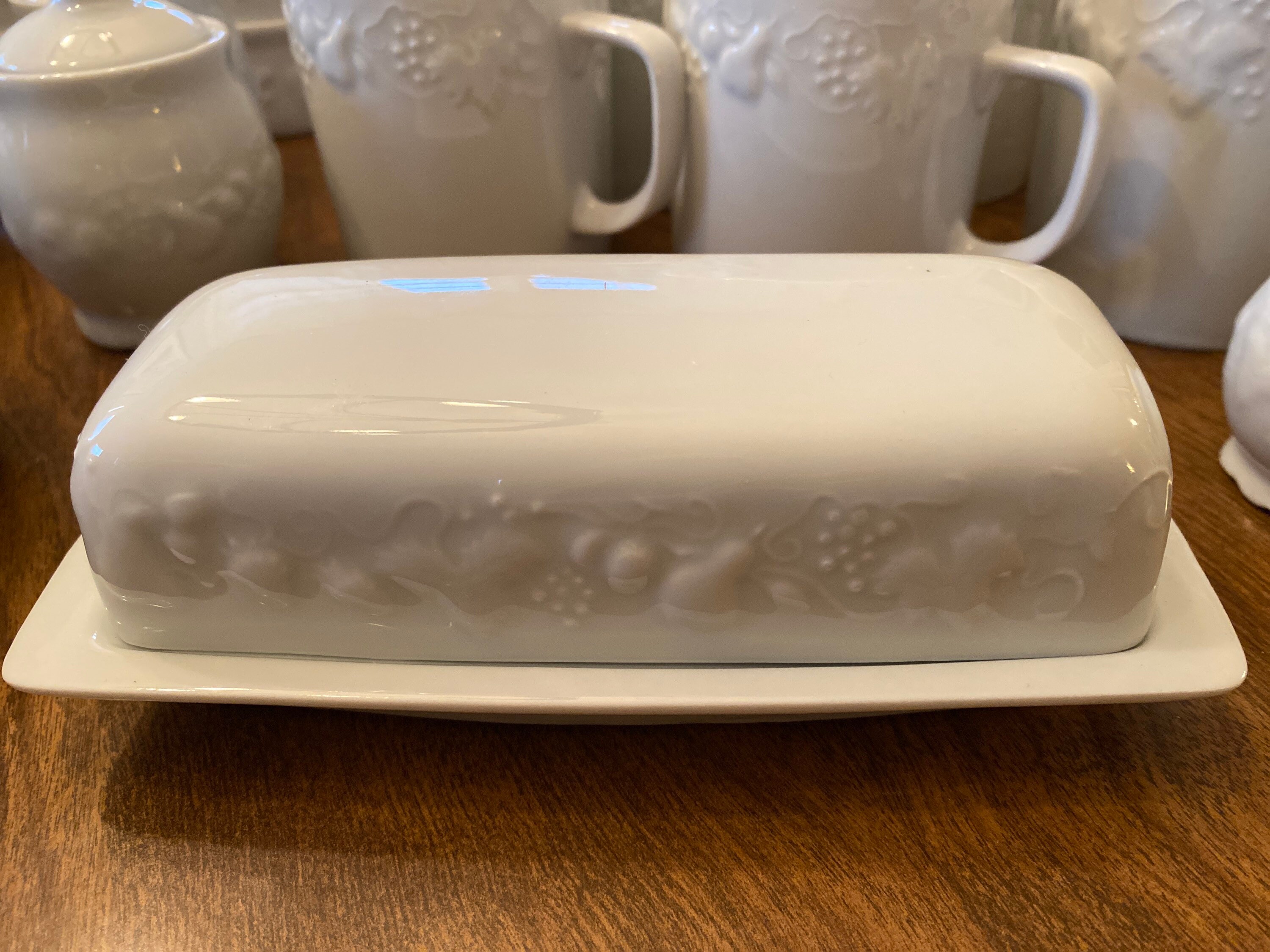 Vintage Philippe Deshoulieres Limoges Porcelain Blanc De Blanc