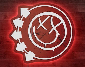 Blink 182 led sign, Blink 182 logo, Blink 182 neon sign, Rock band sign, Blink 182 lover gift, Rock neon sign, Blink 182 art,Blink 182 decor