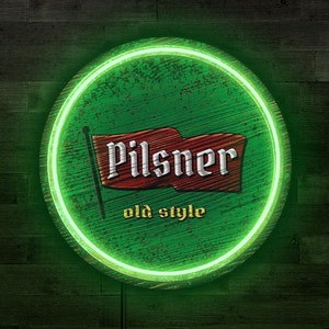 Pilsner neon sign, Pilsner led sign, Pilsner logo, Old style beer sign, Pilsner Urquell sign, Pilsner gift, Beer neon sign,Pilsner art decor