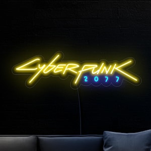 Cyberpunk 2077 Leuchtreklame, Cyberpunk Leuchtreklame, Cyberpunk 2077 Geschenk, Gamer Leuchtreklame, Cyberpunk 2077 Wandkunst, Cyberpunk 2077 Wanddekor