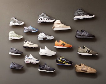 Espositore Per Scarpe Galleggiante In Acrilico - 6 Ripiani Da Parete Per Collezione Sneakers