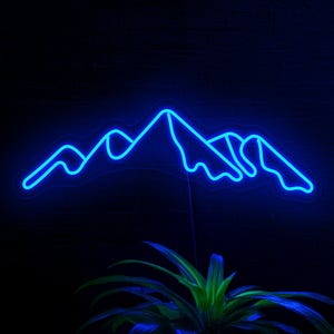 Mountain neon sign, Mountain led sign, Mountain light, Neon sign bedroom, Neon sign wall decor, Mountain hanging decor, Mountain art decor