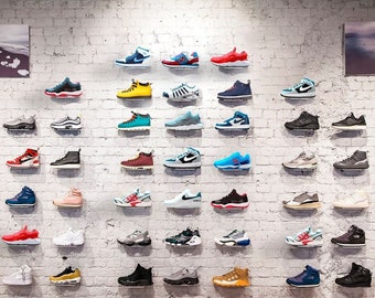 Gift for sneakerhead, Shoe lover gift, Sneaker collector gift, Sneaker lover gift, Shoe shelf for wall, Shoe collector gift,Floating display