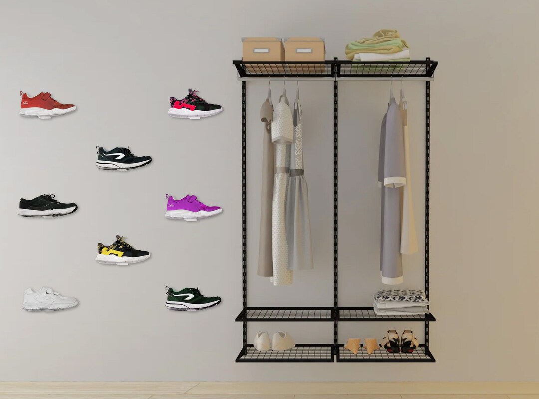 Shoe Display Shoe Wall Mount Floating Sneaker Displays Shoe Etsy