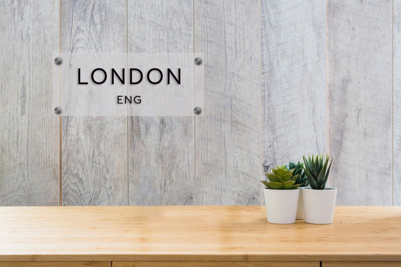 Time Zone Clock Sign Time Zone Wall Plate Time Zone Acrylic Etsy