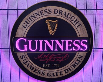 ギネスビールネオンサイン パネルサイン GUINNESS ギネスビールの非売品LED看板LEDネオンサイン - メルカリ