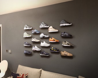 Floating sneaker displays, Set of 12/24/30 Floating Sneaker Displays, Floating sneaker shelves, Sneaker shelves, Floating shelves for shoes