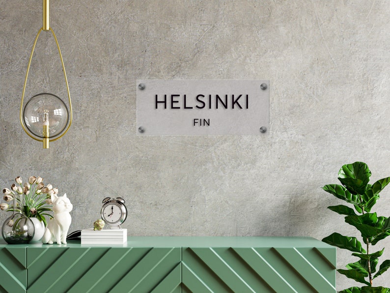 Time Zone Clock Sign Time Zone Wall Plate Time Zone Acrylic Etsy