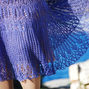 Lace Long Skirt Knitting Pattern/ Seameless & Top-Down/ Easy Cotton Summer Skirt for S-XL/ Knit Skirt for women/ Knit Maxi Skirt