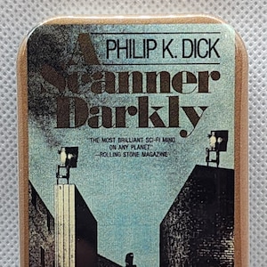 REDUCED PRICE - A Scanner Darkly book cover magnet - magnet - Philip K. Dick - science fiction