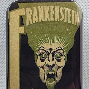 PRIJSVERLAGING - Frankenstein-magneet boekomslag - magneet - Frankenstein - Mary Shelley - gothic horror