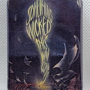 REDUCED PRICE - Something Wicked This Way Comes book cover magnet - magnet - Ray Bradbury - book cover - novel