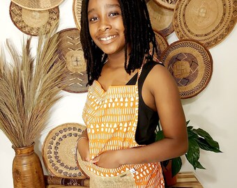 Bogolan, Mudcloth inspiré 100% Ankara Wax African Print Apron