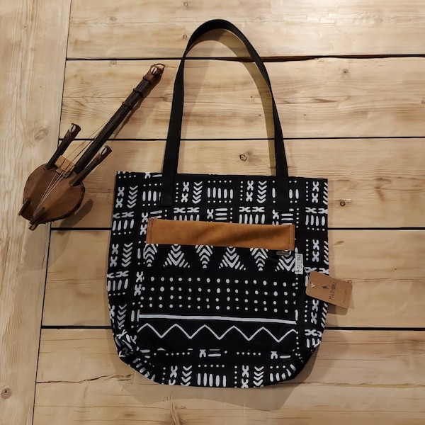 Handmade African Print Tote Bag | Beach Bag | Shopping Bag