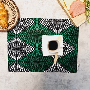 Handgefertigtes 4er-Set | 8 Tischsets | 32cmx42cm | Boho inspirierte waschbare Tischsets | Tischsets aus 100% Baumwolle.