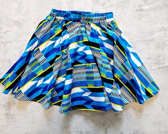 Toddler Circle Skirt | Ankara Skirt for Girls | Flowy Playful Skirt