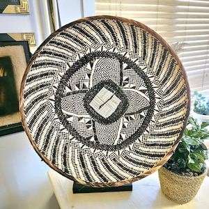 Large Wall Basket | 45cm | Handmade African Wall Baskets | Zimbabwe Baskets | Boho Wall Decor | Binga Wall Baskets
