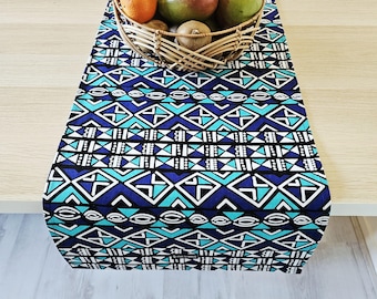 Set of 2 Table Runners 160x35cm | 180x35 | 200x35cm | 100% Cotton African Print Fabric
