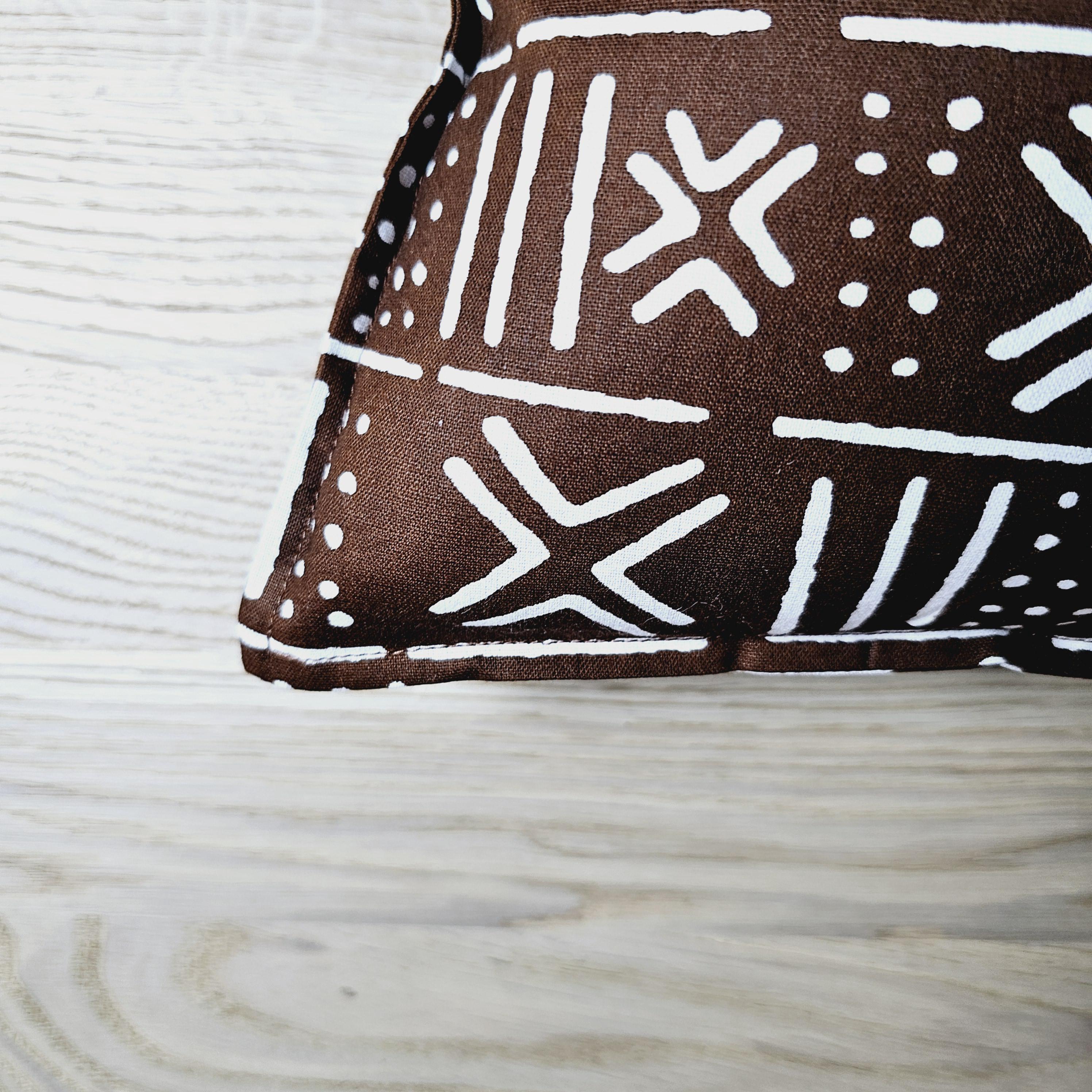 Set 4 Federe Per Cuscini 45x45 Cm – Stampa Etnica Africana, Donne Tribali – Lino Poliestere – Regalo Decorazione