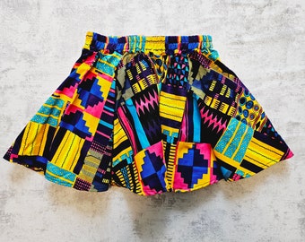 Toddler Circle Skirt | Ankara Skirt for Girls | Flowy Playful Skirt
