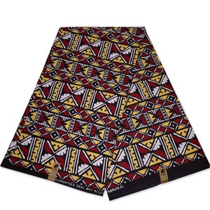 12 Yards | African Print Mudcloth Bogolan Inspired Print Fabric 100% Cotton