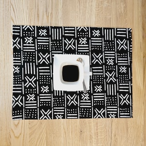 Handgefertigtes 4er-Set | 8 Tischsets | 32cmx42cm | Boho inspirierte waschbare Tischsets | Tischsets aus 100% Baumwolle.