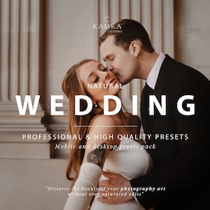 Wedding presets, Lightroom presets, mobile presets, airy presets, desktop presets, bright presets, moody presets, warm, aesthetic presets
