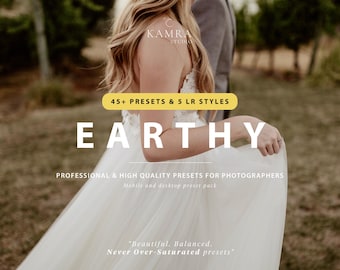 Plus de 45 paramètres prédéfinis Lightroom, paramètres prédéfinis lumineux et aérés, paramètres prédéfinis mariage, paramètres prédéfinis mobiles, paramètres prédéfinis de bureau, paramètres prédéfinis sombres, paramètres prédéfinis chaleureux et esthétiques