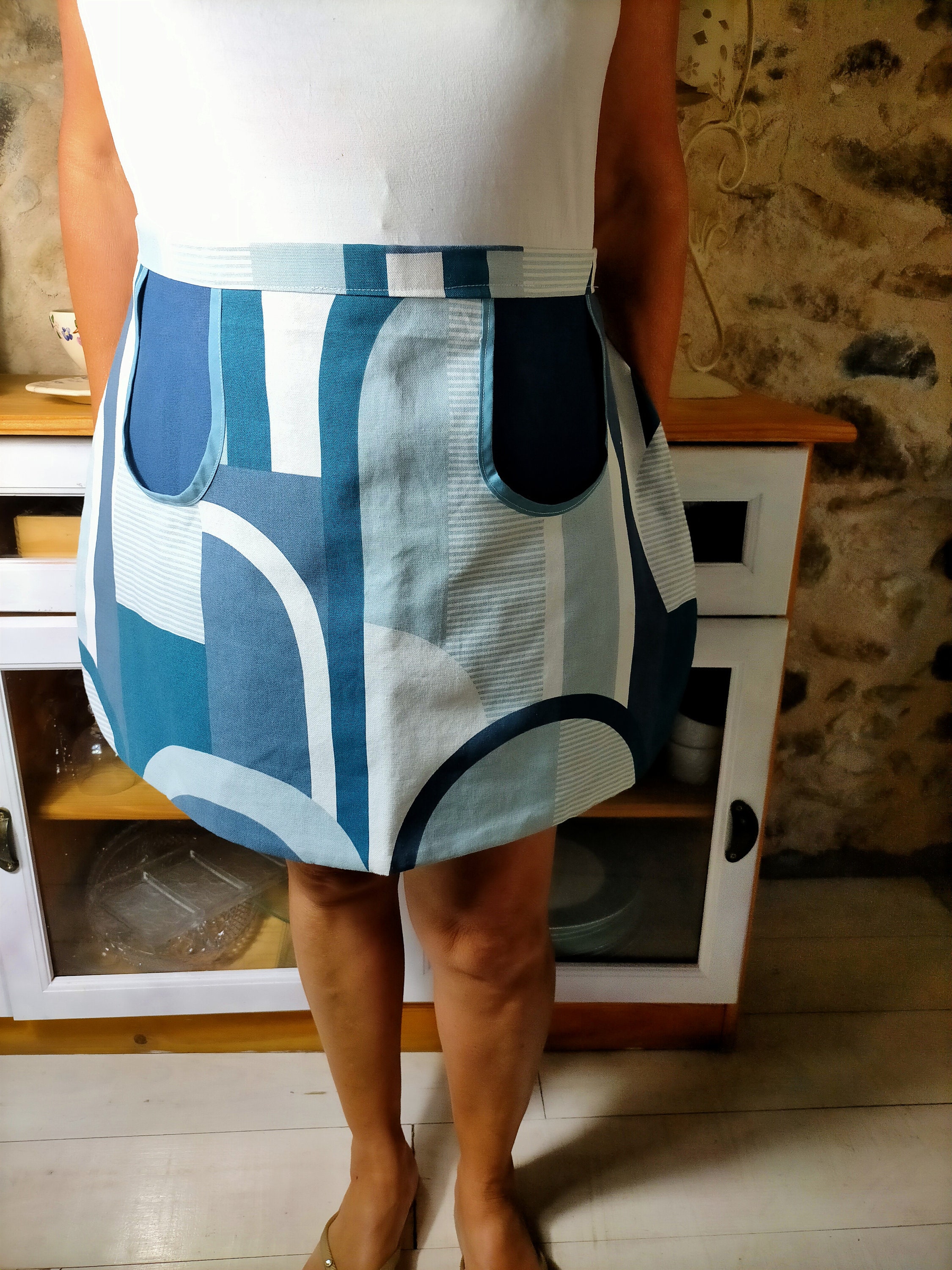 Tablier Réversible, Cuisine, Jardinage, Linge de Maison.