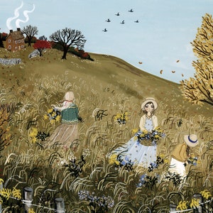 Little Life on the Prairie | 8x10” print | motherhood art | autumn art