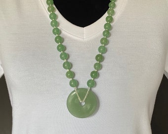 Green Aventurine Hand-knotted Necklace