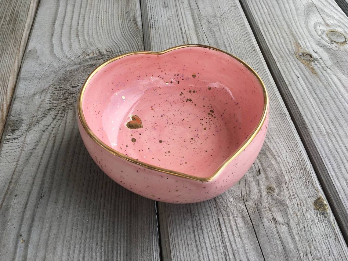 Heart Shaped Bowl Ceramic Heart Bowl Сeramic candy bowl Etsy